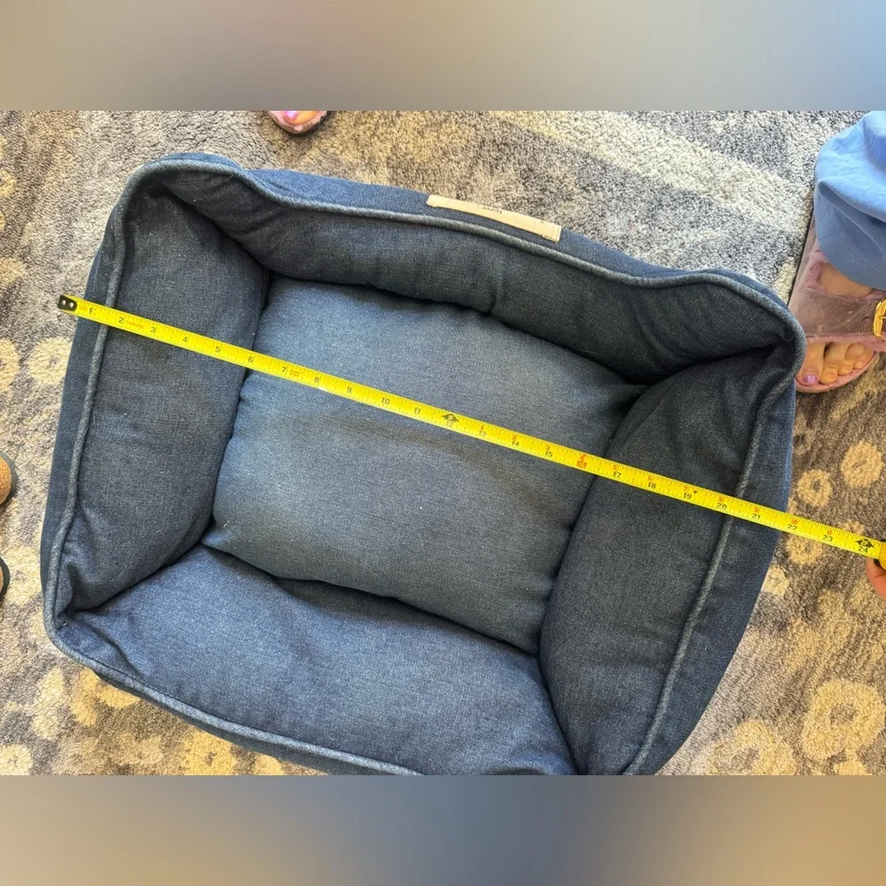 Happy Tails Denim Blue Pet Bed
